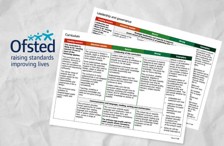 Ofsted inspections – stuck, secure or strong?