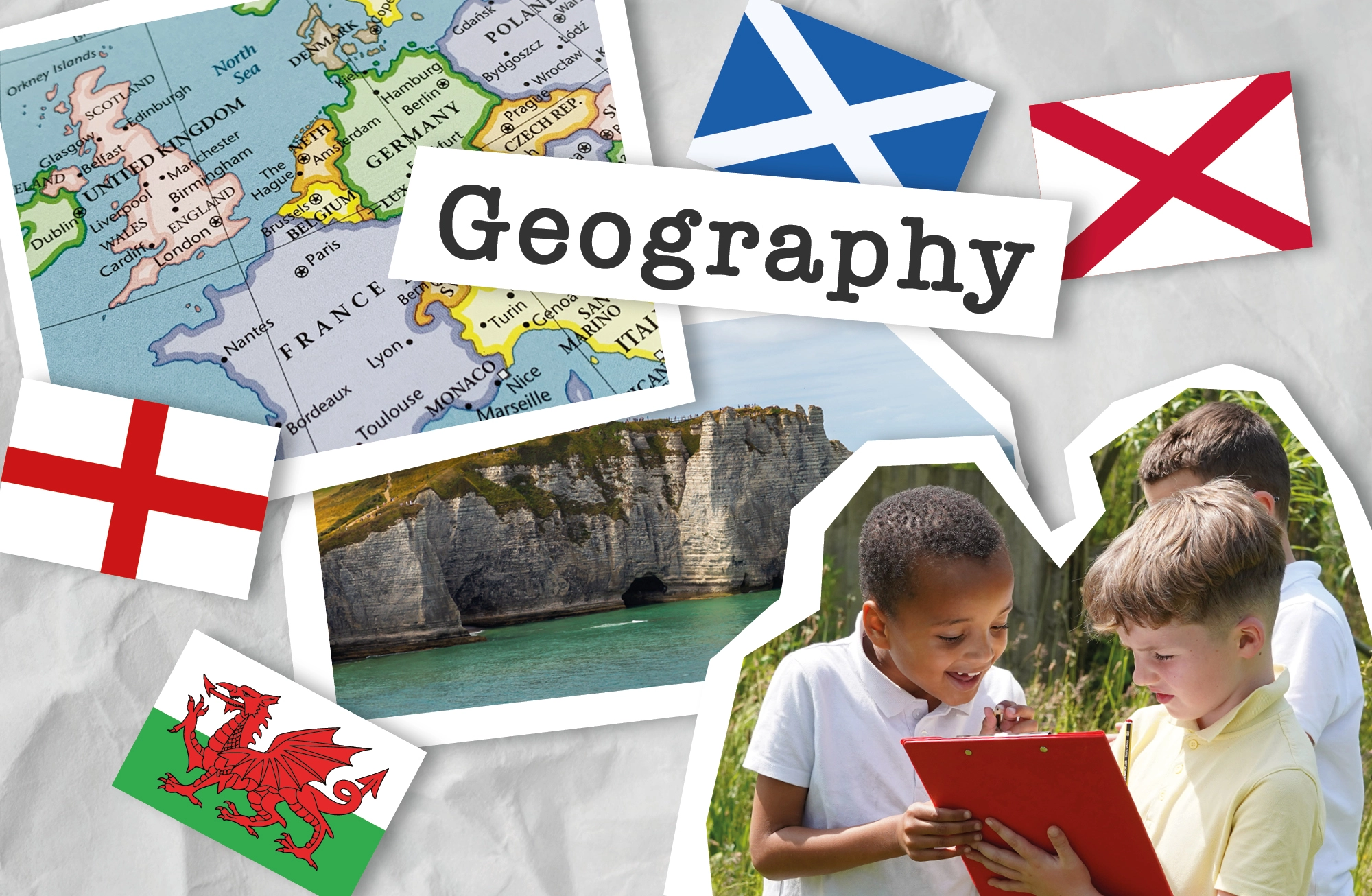 What does the primary geography national curriculum require in England require you to cover?